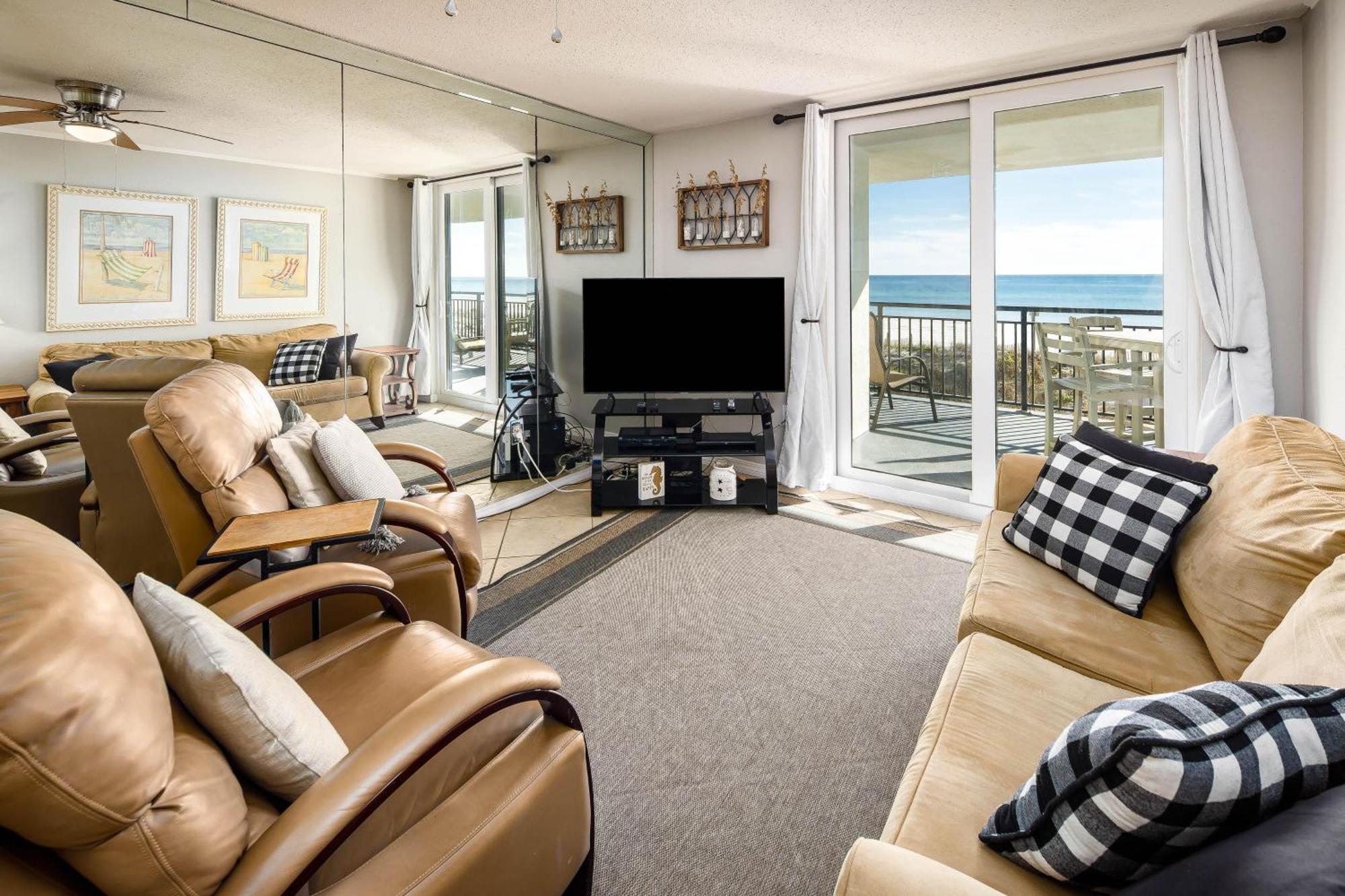 Nautilus 1201 - Gulf Front 2 Bedroom Huge Wrap Around Balcony 2Nd Floor! Fort Walton Beach Luaran gambar